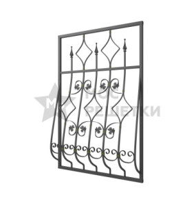 Решетка на окно дутая кованая 6-8